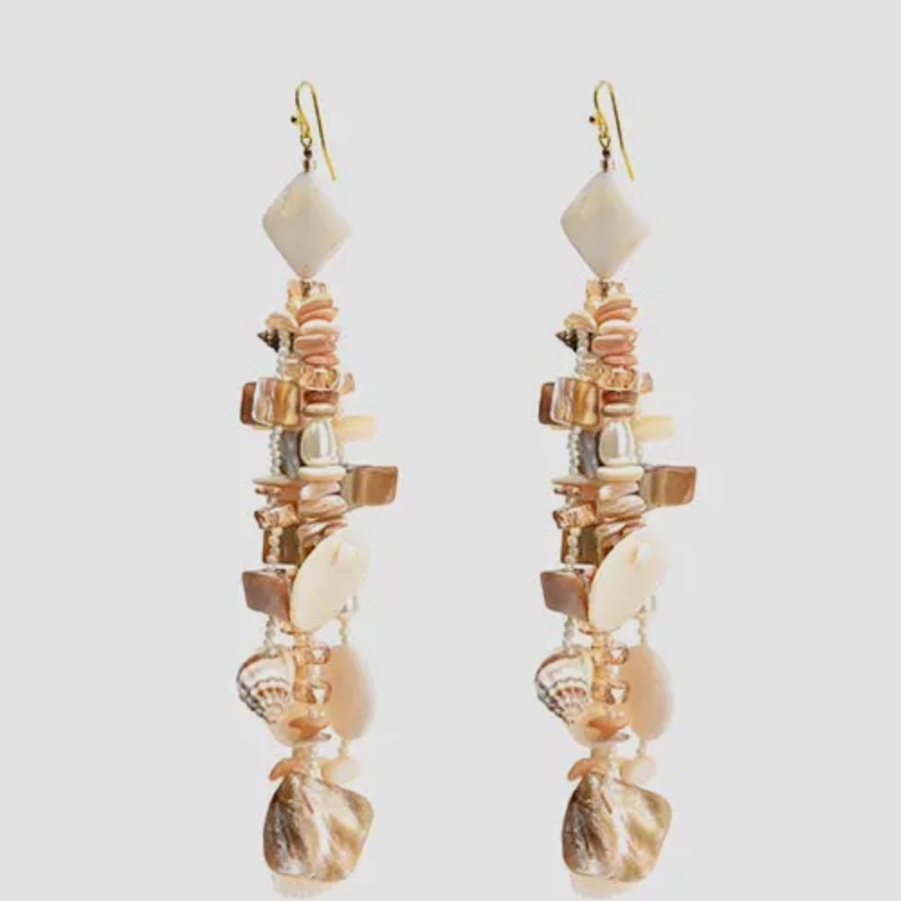 America & Beyond Beach Vide Shell Earring Chic Shell Dangle Earrings